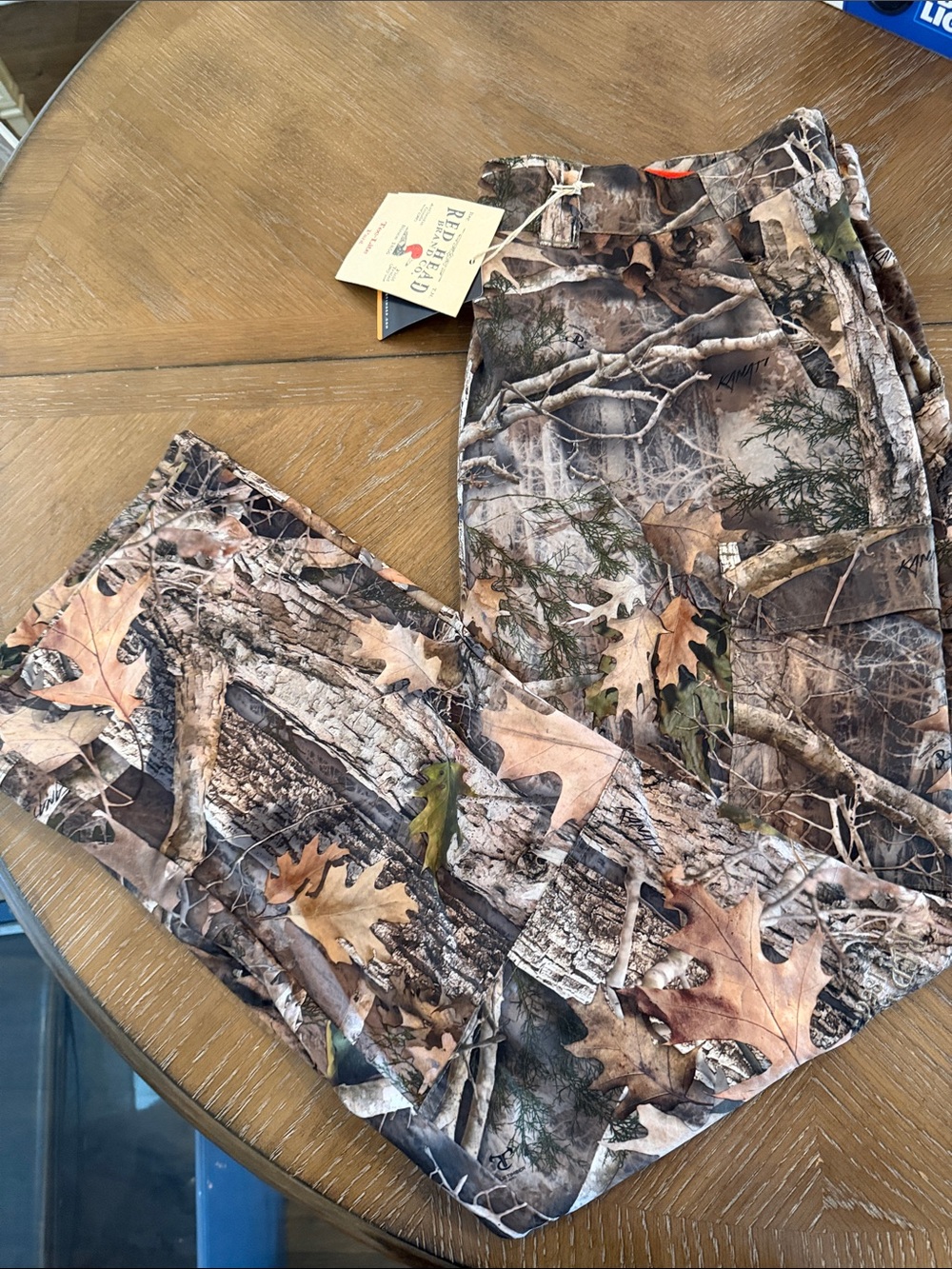 Redhead Tech Lite Camo Cargo Pants in Brown and Green Tones size XXL NWT